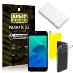 Kit Powerbank Asus Zenfone 4 Selfie ZD553KL 5.5 Powerbank + Película + Capa - Armyshield