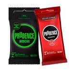 Ficha técnica e caractérísticas do produto Kit Preservativo Prudence Clássico 12 Unidades + Preservativo Neon 3 Unidades