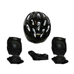 Ficha técnica e caractérísticas do produto Kit Proteção 7 Itens Skate Rollers Bicicleta Patins - Rosa - G