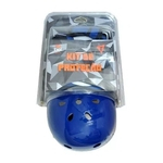 Ficha técnica e caractérísticas do produto Kit Proteção Azul Tam G 442802 7 Itens Skate Rollers Bicicleta Patins