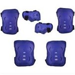 Ficha técnica e caractérísticas do produto Kit Proteção com Capacete para Skate Tamanho G Bel Fix Preto/Azul