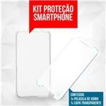 Ficha técnica e caractérísticas do produto Kit Proteção Moto G4 Play: Capa Em Tpu E Película De Vidro Temperado