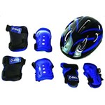 Ficha técnica e caractérísticas do produto Kit Proteção para Skate Bike Bel Joelheira Capacete - 411202