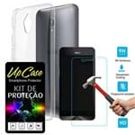 Ficha técnica e caractérísticas do produto Kit Protecao Smartphone Asus Zenfone Go Zc500tg= Pelicula De Vidro E Capa Tpu Transparente - Upcase