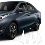 Ficha técnica e caractérísticas do produto Kit Protetor de Porta Yaris Hatch Sedan Adesivo Transparente