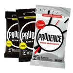 Ficha técnica e caractérísticas do produto Kit Prudence Extra Grande + Extra Grande Ultra Sensível 12 Preservativos