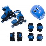Ficha técnica e caractérísticas do produto Kit Radical Roller Completo Azul - G (38-41) - Bel Sport