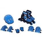 Ficha técnica e caractérísticas do produto Kit Radical Rollers Completo Tamanho G Azul Bel Fix