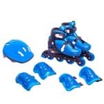 Ficha técnica e caractérísticas do produto Kit Radical Rollers Completo Tamanho G Bel Fix Azul