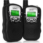Ficha técnica e caractérísticas do produto Kit Rádio Comunicador - Knup - Kp-m0009 - 22 Canais - 3km - Preto