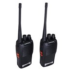 Ficha técnica e caractérísticas do produto Kit 2 Rádios Comunicador UHF/VHF Walk Talk