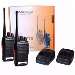 Kit 2 Radios Comunicador Walk Talk Baofeng Bf777 Uhf + Fone