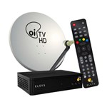 Ficha técnica e caractérísticas do produto Kit Receptor e Antena 60cm Elsys Oi Tv Livre Hd Lnbf e Cabo
