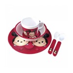 Ficha técnica e caractérísticas do produto Kit Refeição Infantil Mickey e Minnie Vermelho Tsum Tsu Vermelho