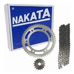 Ficha técnica e caractérísticas do produto Kit Relação Bros 125 Tração Transmissão Nakata Aço 1045