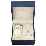 Ficha técnica e caractérísticas do produto Kit Relógio Champion Analógico Cn25289w Feminino