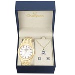 Ficha técnica e caractérísticas do produto Kit Relógio Champion Feminino CN26706W