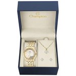 Ficha técnica e caractérísticas do produto Kit Relógio Champion Feminino CN29785W