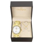 Ficha técnica e caractérísticas do produto Kit Relógio Champion Feminino Passion - CN28893W
