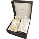 Ficha técnica e caractérísticas do produto Kit Relógio Feminino Lince Analógico Fashion LRG4151L-K047S1KX