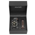 Ficha técnica e caractérísticas do produto Kit Relógio Magnum Masculino - MA33424C