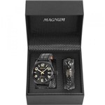 Ficha técnica e caractérísticas do produto Kit Relógio Masculino Magnum com MA33424C - Preto