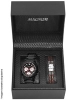 Ficha técnica e caractérísticas do produto Kit Relógio Masculino Magnum MA32694C
