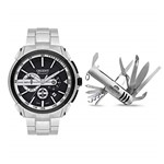 Ficha técnica e caractérísticas do produto Kit Relógio Masculino Orient Mbssc185kv63p1sx - Prata/preto