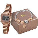 Ficha técnica e caractérísticas do produto Kit Relógio Mondaine Feminino 53717lpmvre2k1
