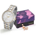 Ficha técnica e caractérísticas do produto Kit Relógio Mondaine Feminino com Brincos 76434LPMVBE4
