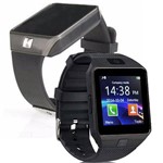 Ficha técnica e caractérísticas do produto Kit 2 Relógios Smartwatch Dz09 Original Touch Bluetooth Gear Chip