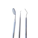 Ficha técnica e caractérísticas do produto Kit Remoção de Tártaro Dental: Extrator, Sonda e Espelho