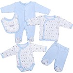 Ficha técnica e caractérísticas do produto Kit Ricco Baby C/ 5 Peças Ursinho Azul