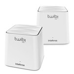 Ficha técnica e caractérísticas do produto Kit Roteador Wireless Intelbras Twibi Fast Branco - 2 Unidades