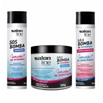 Ficha técnica e caractérísticas do produto Kit S.O.S Bomba Shampoo Condicionador e Máscara Salon Line