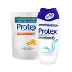 Ficha técnica e caractérísticas do produto Kit Sabonete Protex Limpeza Profunda Líquido 250ml + Refil Vitamina e 200ml