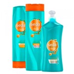 Ficha técnica e caractérísticas do produto Kit Seda Bomba de Argan Shampoo 325ml + Condicionador + Creme de Pentear 300ml