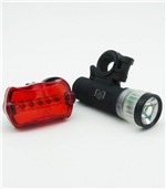 Ficha técnica e caractérísticas do produto Kit Segurança Bike Bicleta Farol LED e LUZ Lanterna 5 LED - Jl