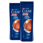 Ficha técnica e caractérísticas do produto Kit 2 Shampoo Clear Queda Control - 200ml