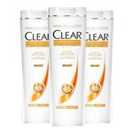 Ficha técnica e caractérísticas do produto Kit 3 Shampoo Clear Queda Defense - 200 Ml