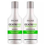 Ficha técnica e caractérísticas do produto Kit Shampoo + Condicionador Inoar Cicatrifios 250ml