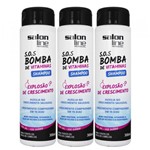 Ficha técnica e caractérísticas do produto Kit 3 Shampoo SOS Bomba Original 300ml - Salon Line