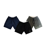 Ficha técnica e caractérísticas do produto Kit 3 Shorts Masculino Esporte Academia Microfibra Com Bolsos Laterais E Bordado Ref.402