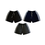 Ficha técnica e caractérísticas do produto Kit 3 Shorts Microfibra Esporte Academia Com Bolso Traseiro Ref. 192
