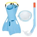 Ficha técnica e caractérísticas do produto Kit Snorkel Flapper Bestway - Azul