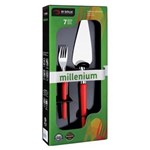 Ficha técnica e caractérísticas do produto Kit Sobrem 7 Peças - Millenium - Vermelho