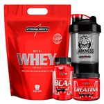 Ficha técnica e caractérísticas do produto Kit Suplementos Integralmedica Whey + BCAA + Creatina + Coqueteleira