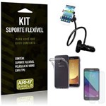 Ficha técnica e caractérísticas do produto Kit Suporte Flexível Samsung Galaxy J5 Pro (2017) Suporte + Película + Capa - Armyshield