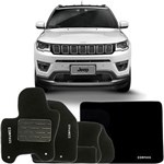 Ficha técnica e caractérísticas do produto Kit Tapete Carpete Confort Jeep Compass 2016 17 6 Peças Completo