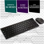 Ficha técnica e caractérísticas do produto Kit Teclado e Mouse Profissional Sem Fio Slim Multilaser